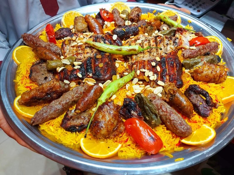 صينية نص مدفع 