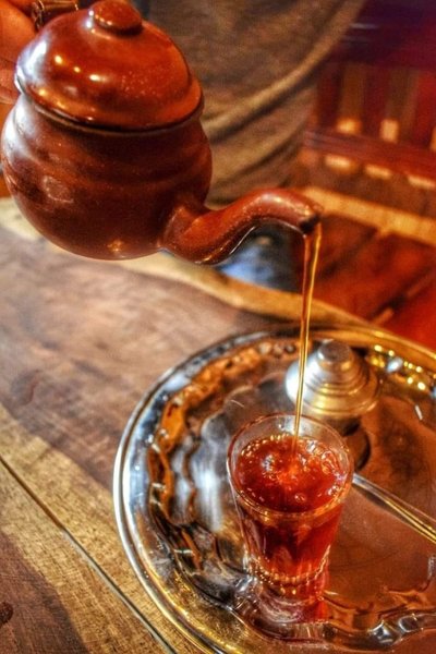 براد شاي زردة ليبي احمر 