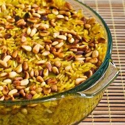 ارز بسمتي بالمكسرات