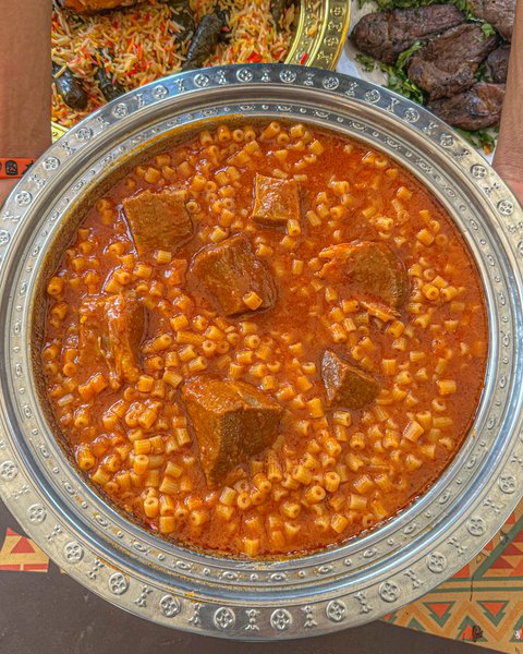 مبكبكه باللحم الشمبري